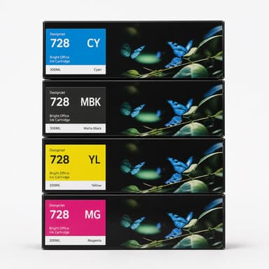 Compatible HP 730 300ML plotter ink cartridge product view 3.