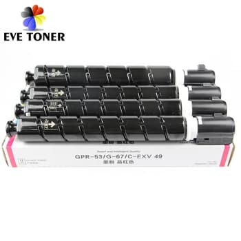 EXV49 Toner Cartridge Compatible with for Canon IR ADV C3020/3025/3320/3325/3330/3520/3530 NPG67 GPR53 C-EXV49 Full Toner
